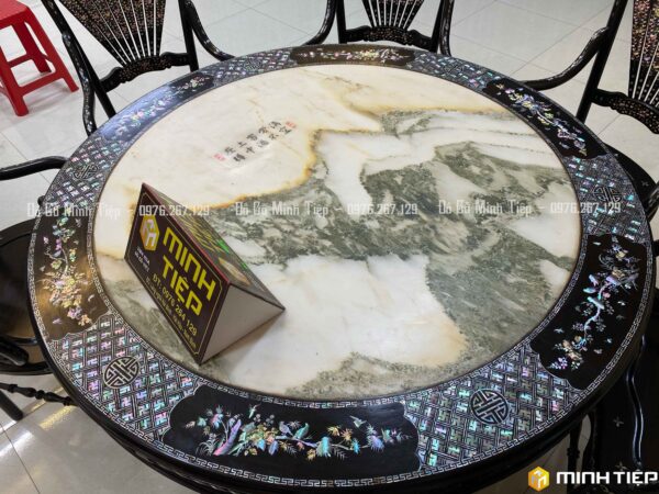 BỘ BÀN ĂN RẺ QUẠT KHẢM ỐC