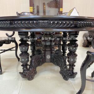 BỘ BÀN ĂN RẺ QUẠT KHẢM ỐC