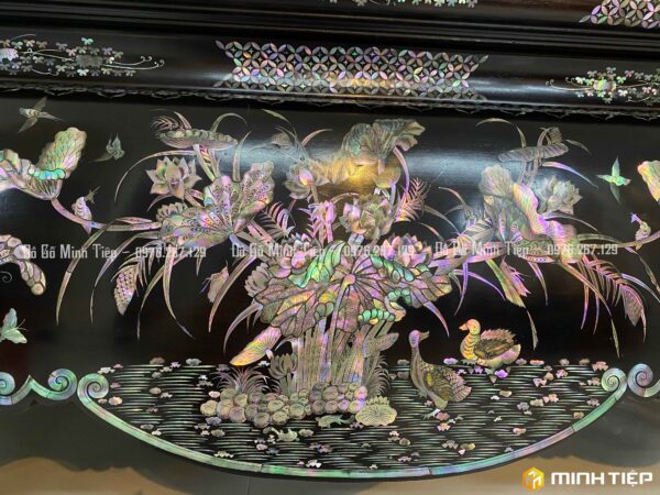 SẬP KHẢM LIÊN CHI SEN VỊT GỖ GỤ