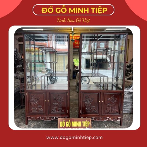TỦ BÀY ĐỒ CHẠM ĐÔNG BÍCH ĐỒ THƯ