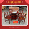 BỘ BÀN GHẾ GÓC GỖ GỤ