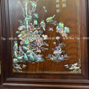 TỦ CHÈ CÁNH TRÚC MAI NÈO NGŨ PHÚC