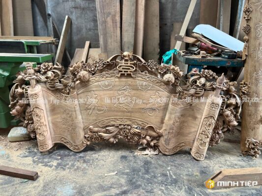 CUỐN THƯ DƠI NGẬM THỌ GỖ GỤ