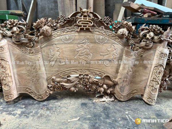 CUỐN THƯ DƠI NGẬM THỌ GỖ GỤ