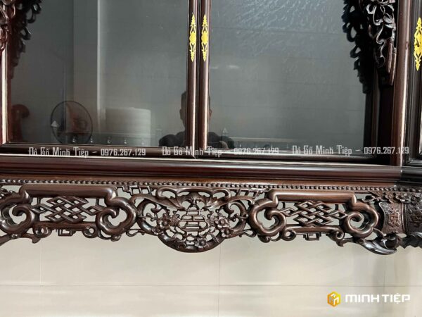 TỦ CHÈ CÁNH CONG KHẢM ĐÔNG BÍCH