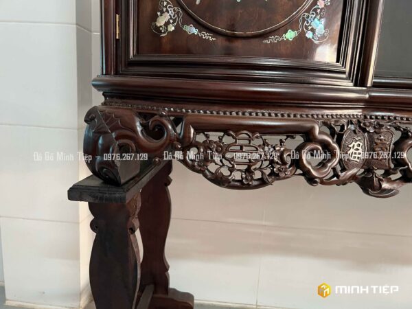 TỦ CHÈ CÁNH CONG KHẢM ĐÔNG BÍCH
