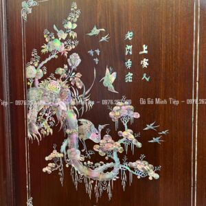 TỦ CHÈ CÁNH MAI TREO NÈO NGŨ PHÚC