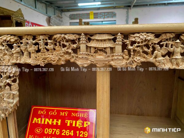 TỦ CHÈ TÍCH VĂN VƯƠNG GỖ GỤ TRẦN MỘC