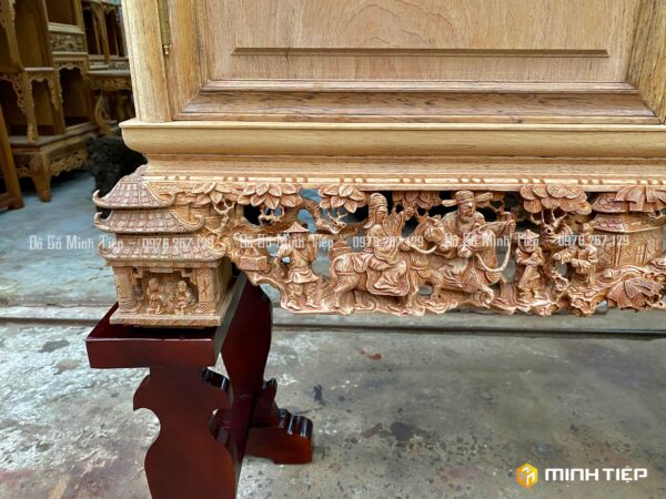 TỦ CHÈ TÍCH VĂN VƯƠNG GỖ GỤ TRẦN MỘC