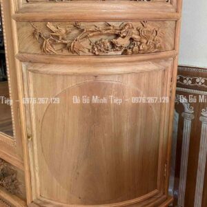 TỦ CHÙA BẦU ĐỤC CHIM HOA