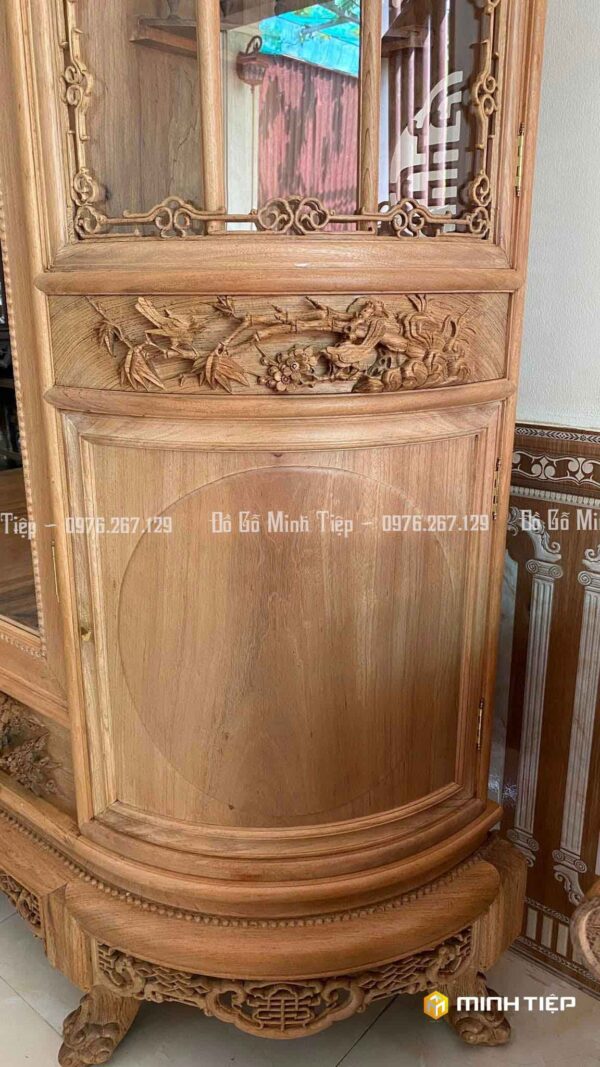 TỦ CHÙA BẦU ĐỤC CHIM HOA