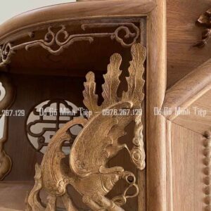 TỦ CHÙA BẦU ĐỤC CHIM HOA