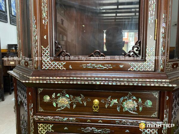 TỦ GÓC VUÔNG 60 KHẢM ỐC