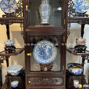 TỦ BÀY ĐỒ TRIỆN DƠI GỖ GỤ