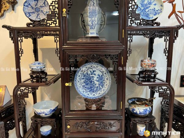 TỦ BÀY ĐỒ TRIỆN DƠI GỖ GỤ