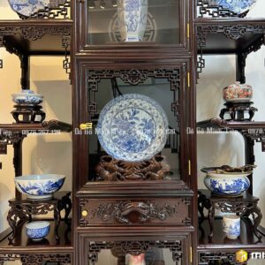 TỦ BÀY ĐỒ TRIỆN DƠI GỖ GỤ