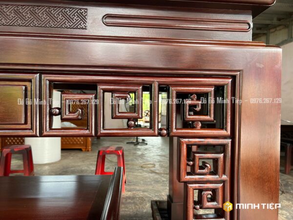 BÀN THỜ TRUYỆN 2 CẤP GỖ GỤ