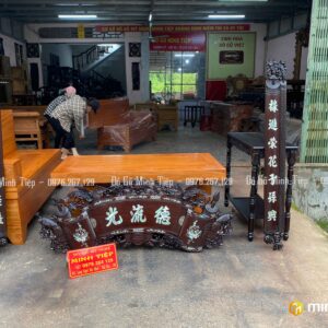 CUỐN THƯ MAI THỌ KHẢM ỐC 1M55 GỖ GỤ