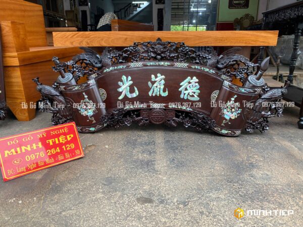 CUỐN THƯ MAI THỌ KHẢM ỐC 1M55 GỖ GỤ