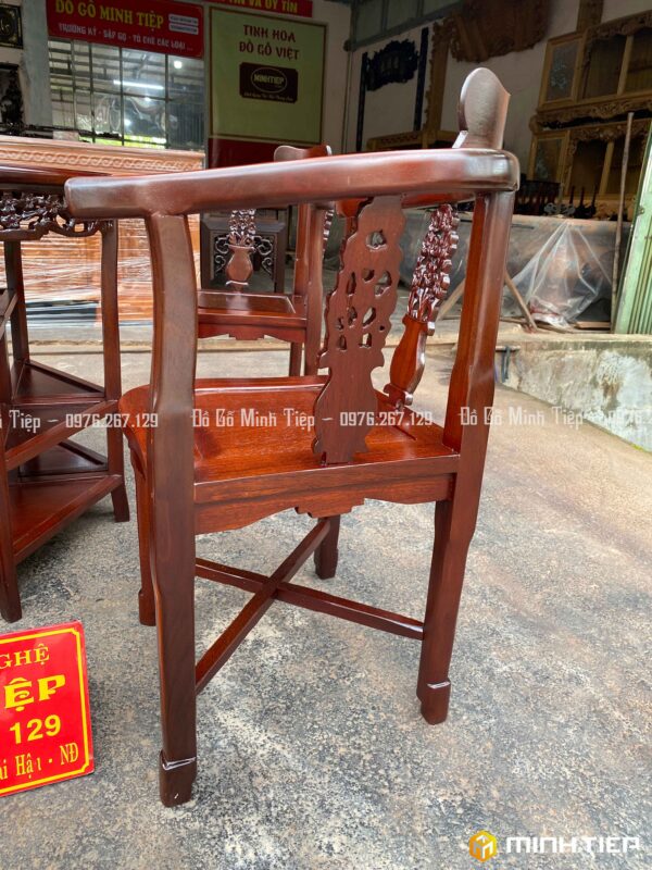 BỘ BÀN GHẾ GÓC GỖ GỤ