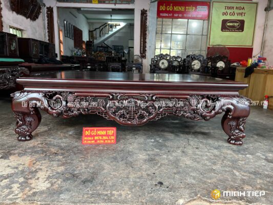 SẬP PHÚC CHÂN HƯƠU GỖ GỤ 1M6