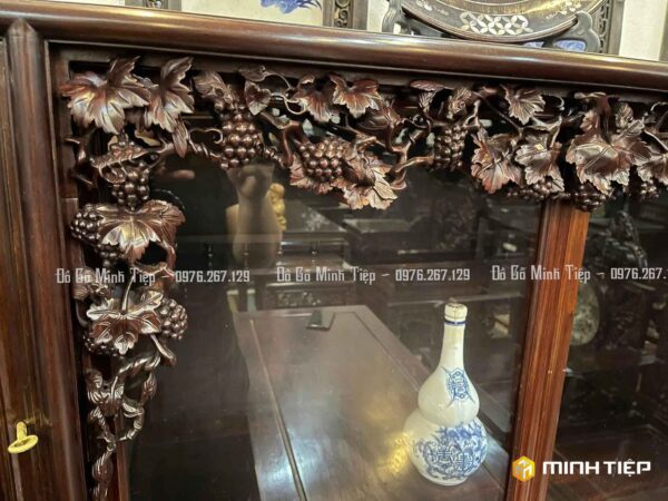 TỦ CHÈ CÁNH ĐÔNG BÍCH GỖ GỤ
