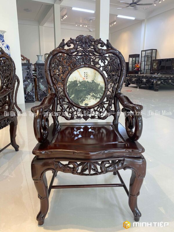 BỘ BÀN GHẾ TRÚC KÉP GỖ GỤ