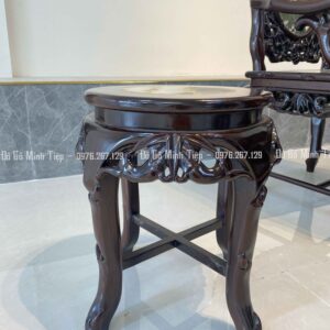 BỘ BÀN GHẾ TRÚC KÉP GỖ GỤ