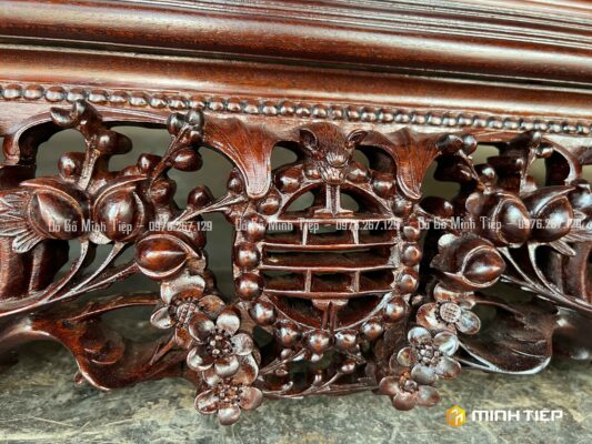 TỦ CHÈ CÁNH CONG TÍCH VĂN VƯƠNG 1M90