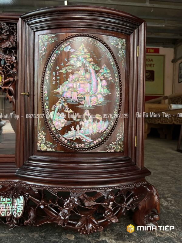 TỦ CHÈ CÁNH CONG TÍCH VĂN VƯƠNG 1M90