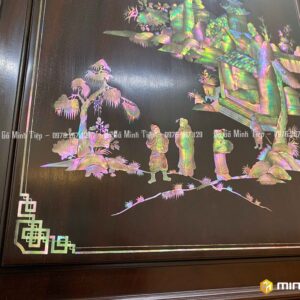 TỦ CHÈ CÁNH VĂN VƯƠNG NÈO HỒNG CHĨ BỆ NGŨ PHÚC