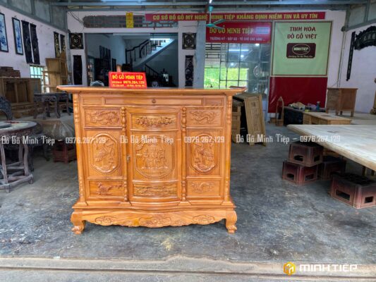TỦ THỜ TAM ĐA GỖ GÕ