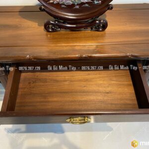 BÀN BÀY ĐỒ CHẠM TRÚC GỖ GỤ