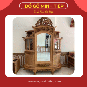 TỦ CHÙA BẦU ĐỤC CHIM HOA