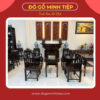 BỘ GHẾ VÁCH DƠI ÔM ĐÁ GỖ GỤ