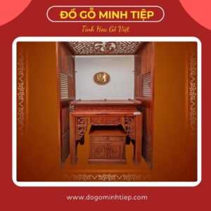 Bàn Thờ Đục Thủng Gỗ Hương 107_67_127 - 21tr