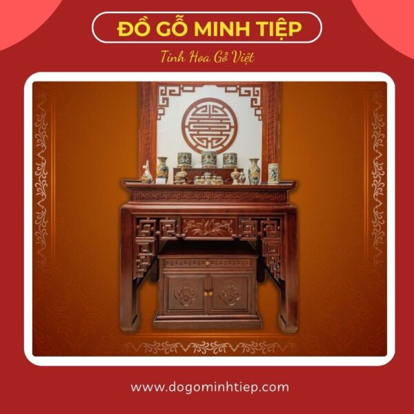 Bàn Thờ Đục Thủng Gỗ Hương 153_81_127 - 25tr