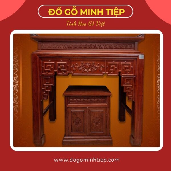 Bàn Thờ hạ nền Gỗ Hương 127_67_127 - 21tr (2)