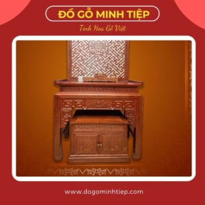 Bàn Thờ hạ nền Gỗ Hương 127_67_127 - 21tr