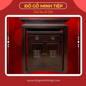 BÀN THỜ MÂM TRƯỢT GỖ ĐỎ