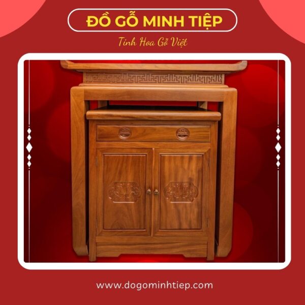 Bàn Thờ mâm Trượt Gỗ Đỏ 107_61_127 14tr