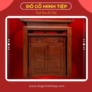 Bàn thờ mâm trượt gỗ hương