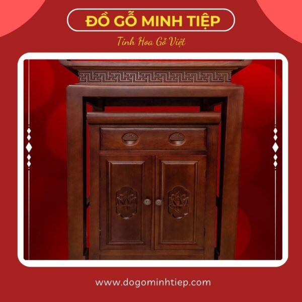 BÀN THỜ MÂM TRƯỢT GỖ HƯƠNG