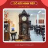 ĐỒNG HỒ QUẢ TẠ GỖ MUN HOA LÀO