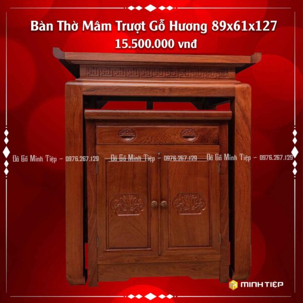 Bàn thờ mâm trượt gỗ hương 89_61_127 15tr5 (2)
