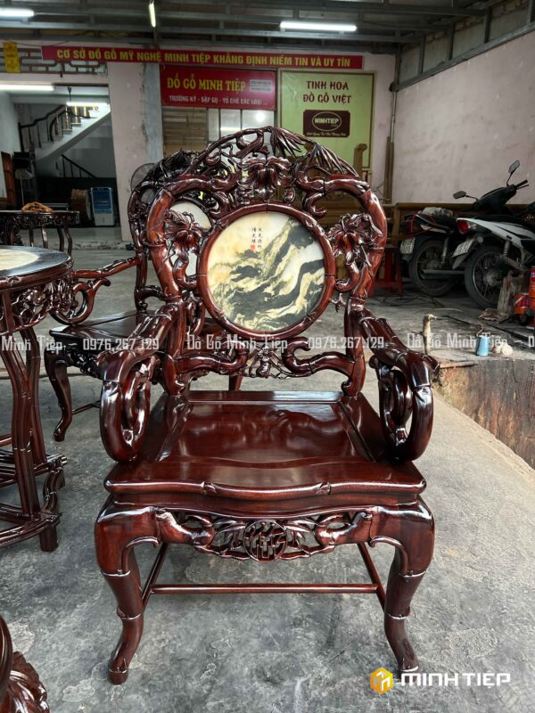 Bộ Ghế Trúc Đơn gỗ Gụ