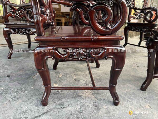 Bộ Ghế Trúc Đơn gỗ Gụ