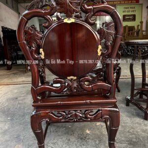 Bộ Ghế Trúc Đơn gỗ Gụ