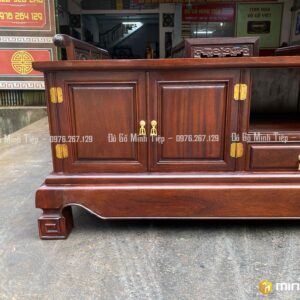 KỆ TIVI TRƠN GỖ GỤ