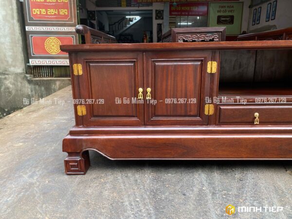 KỆ TIVI TRƠN GỖ GỤ